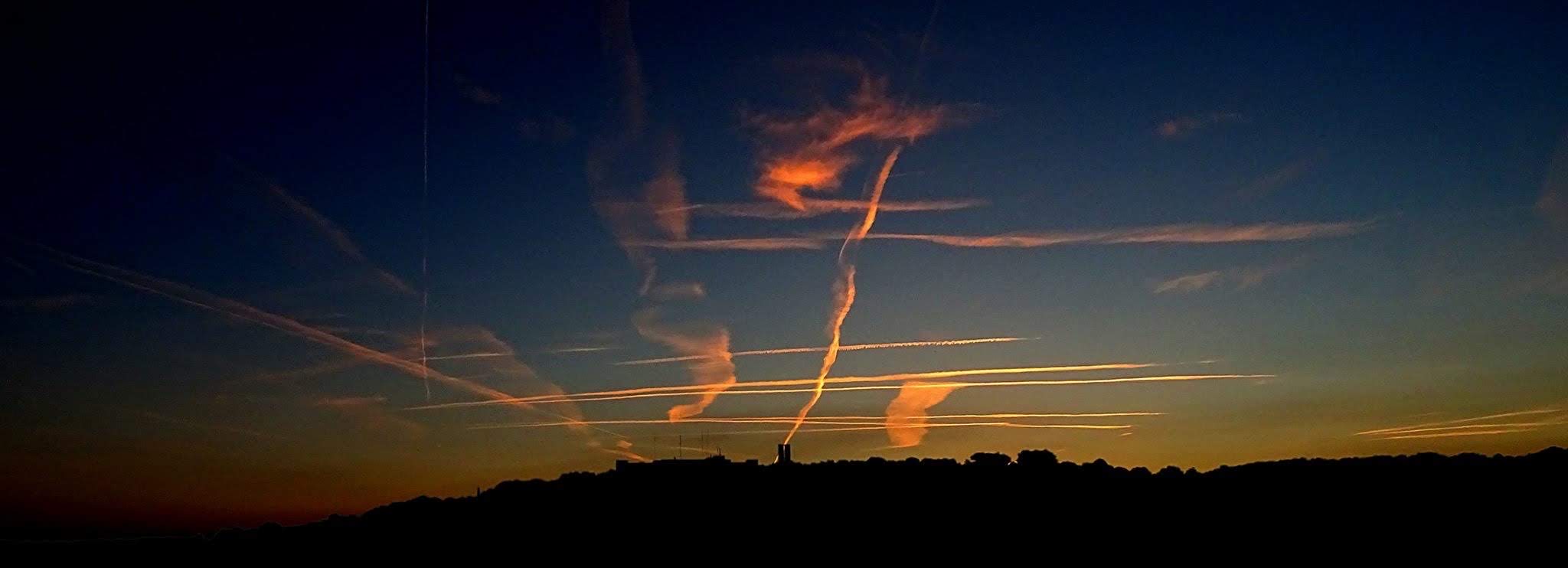 Couché de soleil à l&rsquo;horizon